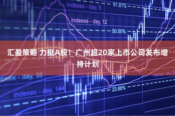 汇盈策略 力挺A股！广州超20家上市公司发布增持计划