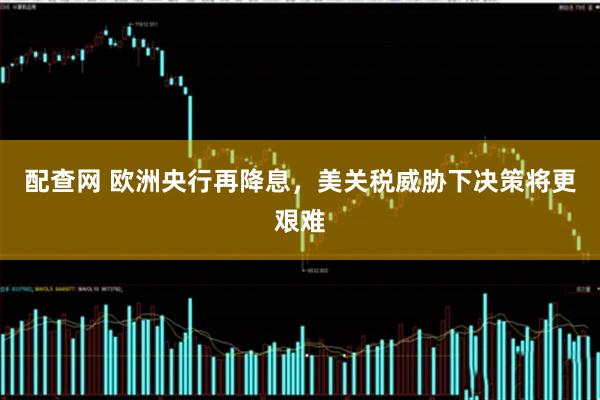 配查网 欧洲央行再降息，美关税威胁下决策将更艰难